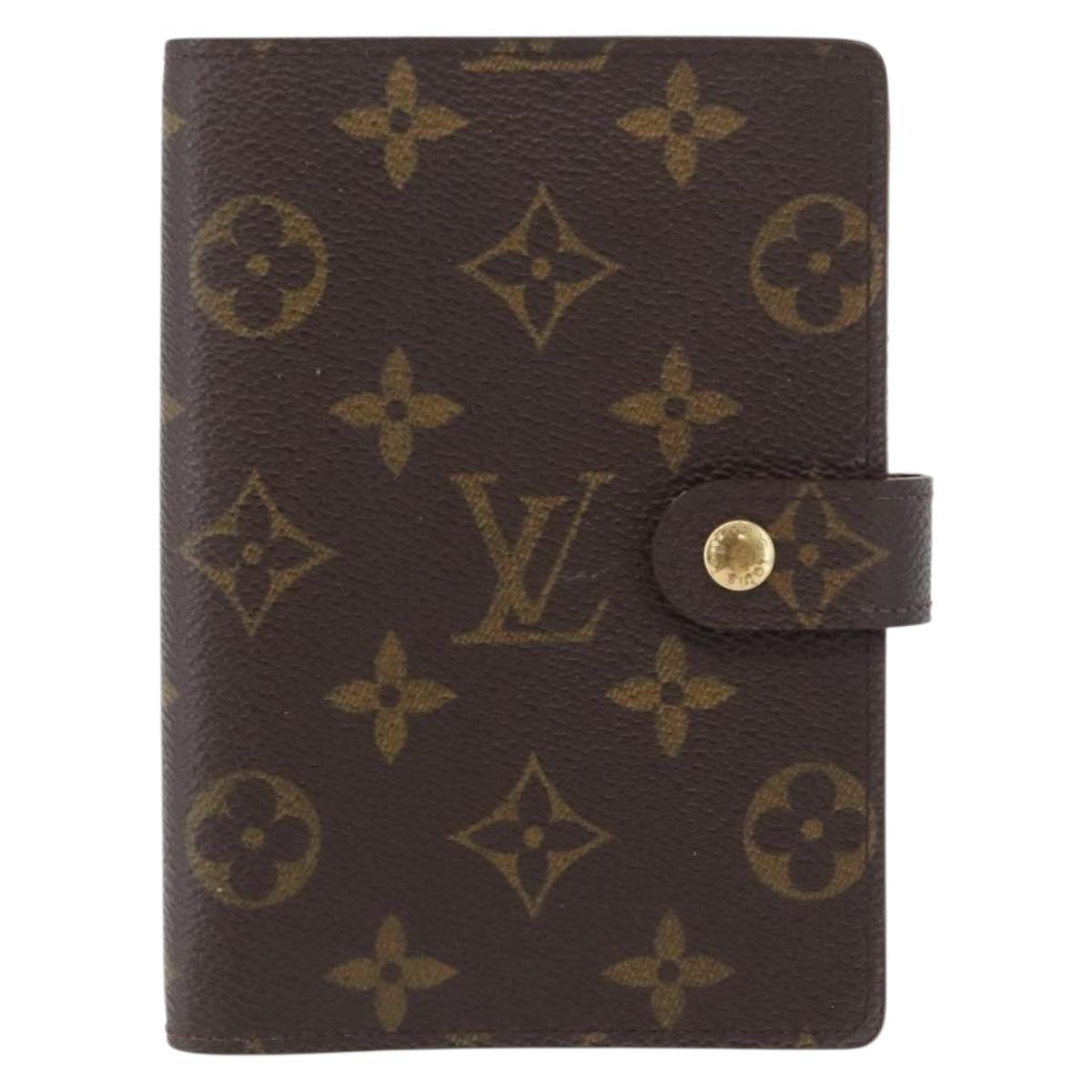 LOUIS VUITTON Monogram Agenda PM Day Planner Cover R20005 LV Auth 173009
