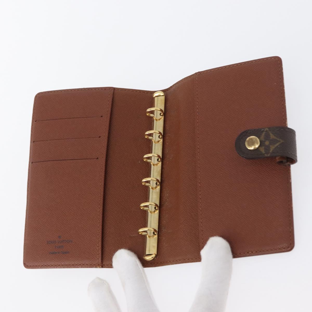 LOUIS VUITTON Monogram Agenda PM Day Planner Cover R20005 LV Auth 173010