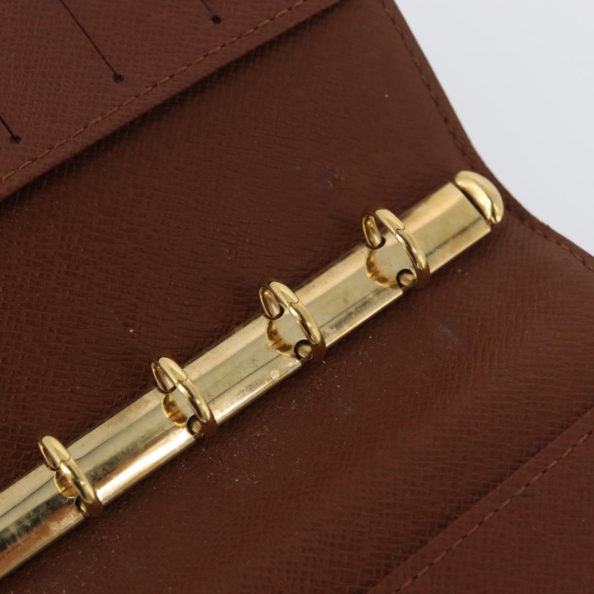 LOUIS VUITTON Monogram Agenda PM Day Planner Cover R20005 LV Auth 173010