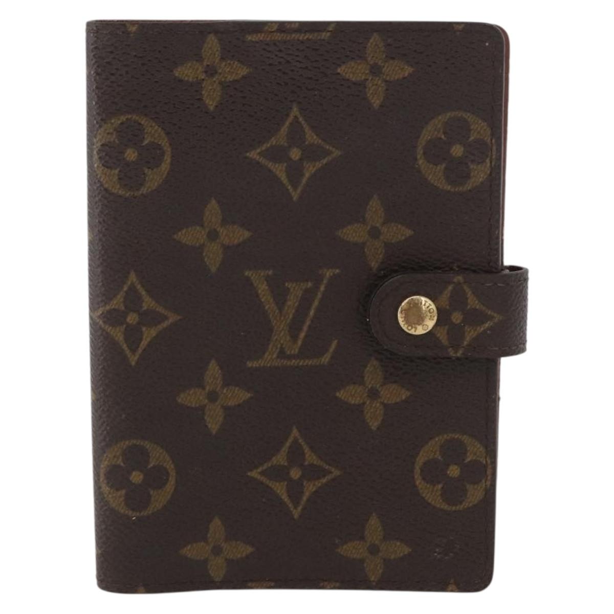 LOUIS VUITTON Monogram Agenda PM Day Planner Cover R20005 LV Auth 173010