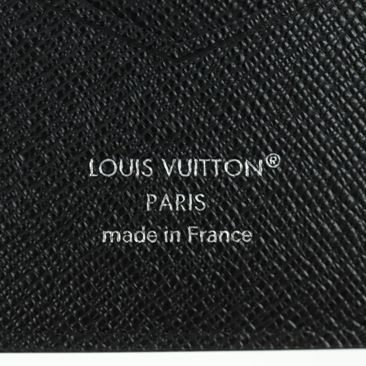 LOUIS VUITTON Monogram Eclipse Couverture Passpole NM Case M64501 Auth 173016S