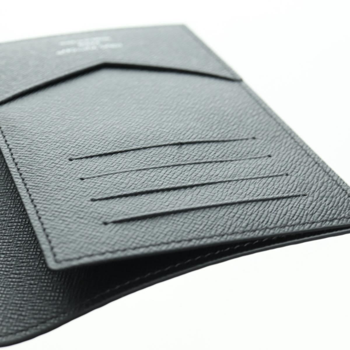 LOUIS VUITTON Monogram Eclipse Couverture Passpole NM Case M64501 Auth 173016S