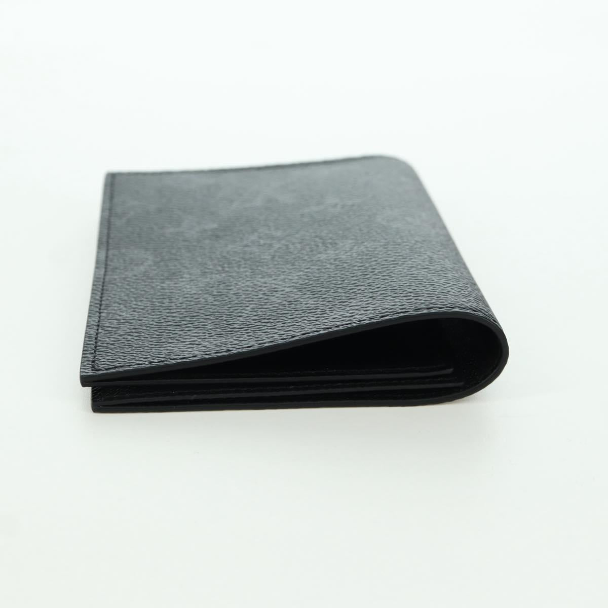 LOUIS VUITTON Monogram Eclipse Couverture Passpole NM Case M64501 Auth 173016S