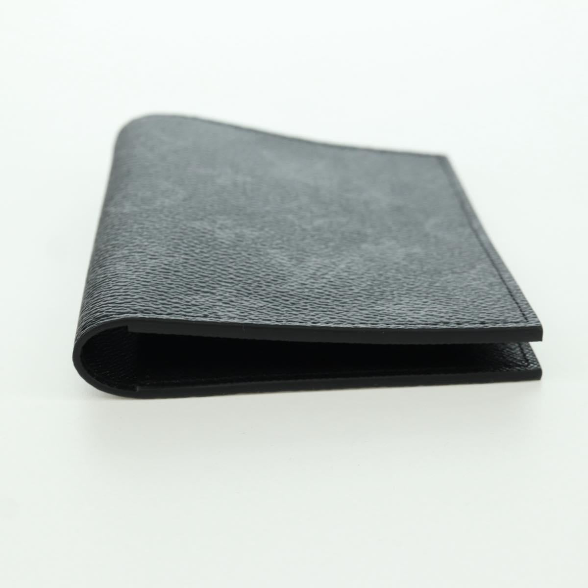 LOUIS VUITTON Monogram Eclipse Couverture Passpole NM Case M64501 Auth 173016S
