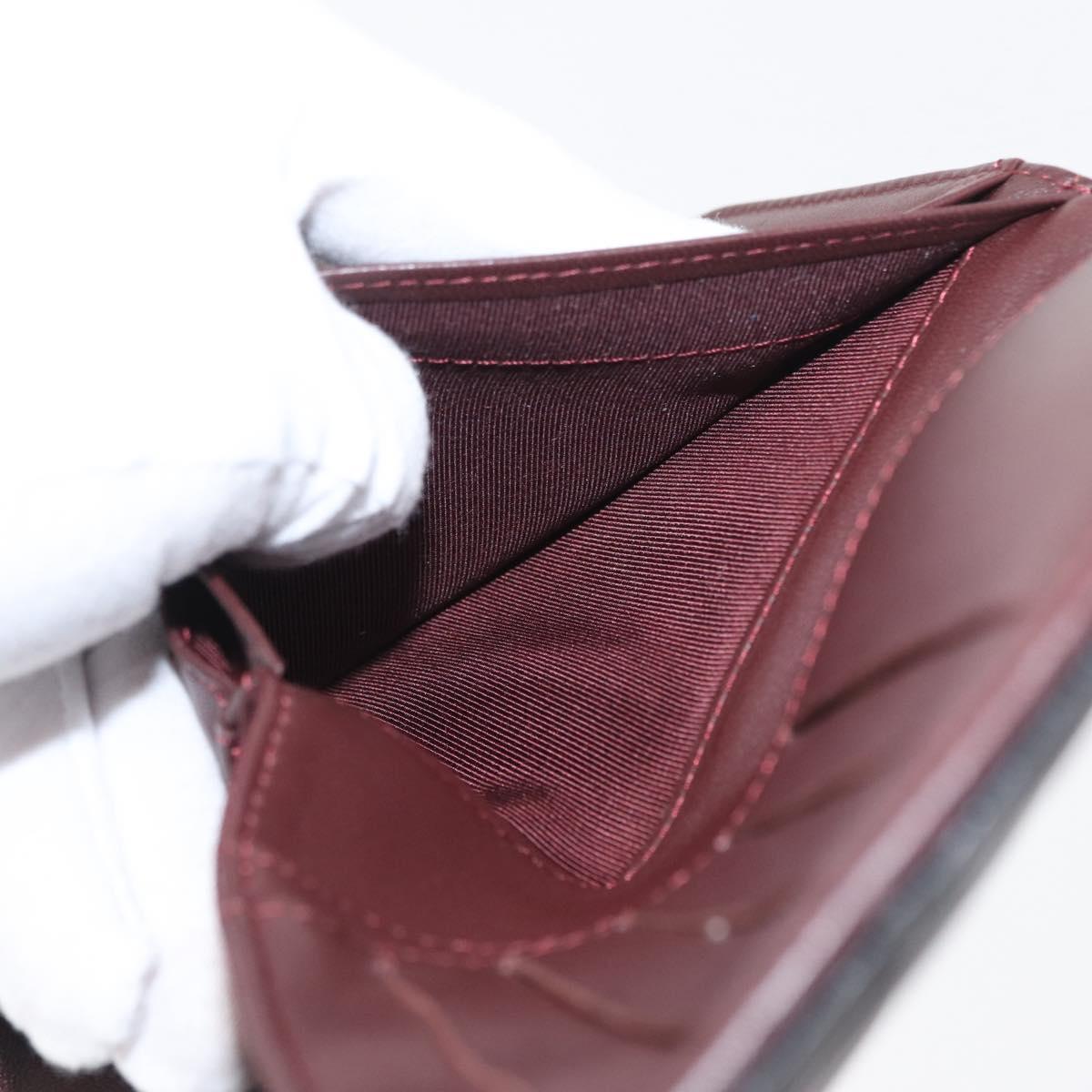 CHANEL Matelasse Bifold Wallet Lamb Skin Black Silver CC Auth 173017SAV