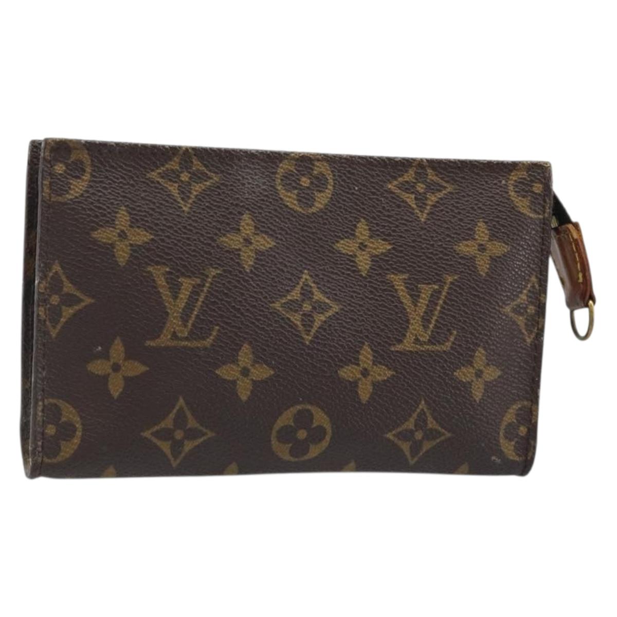LOUIS VUITTON Monogram Bucket PM Accessory Pouch LV Auth 173037