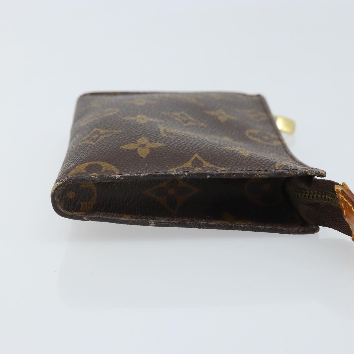 LOUIS VUITTON Monogram Bucket PM Accessory Pouch LV Auth 173037