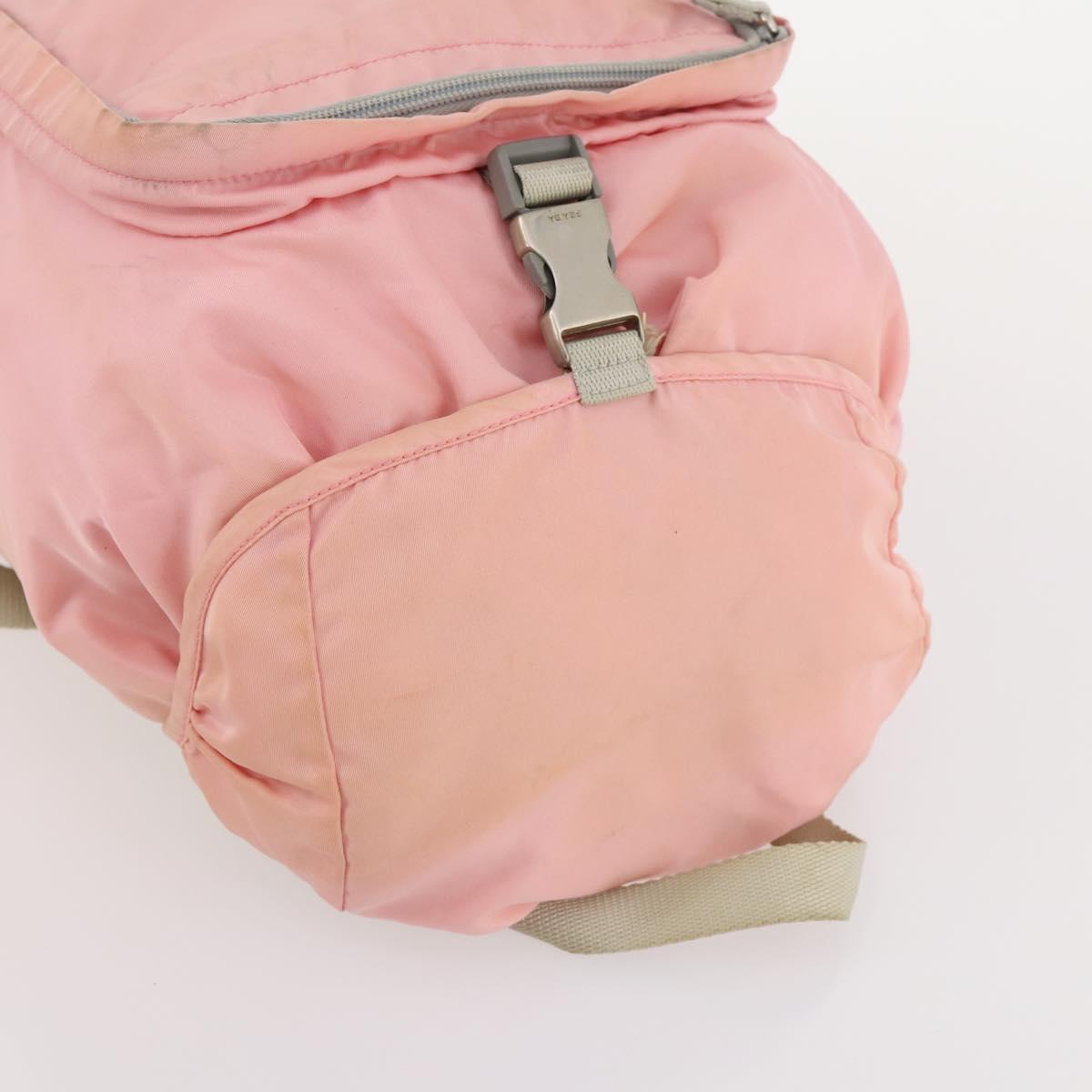PRADA Shoulder Bag Nylon 3 Set Black Pink Auth 173043