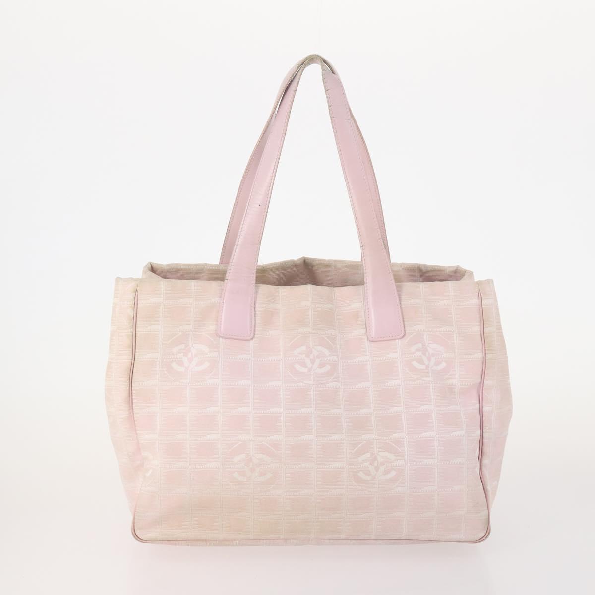 CHANEL Burberry Bulgari Tote Bag Nylon PVC 3 Set Black Beige pink CC Auth 173047