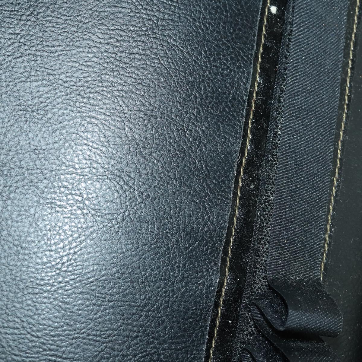SAINT LAURENT Pecan Canvas Bag Leather nylon 3 Set Black Brown Auth 173049