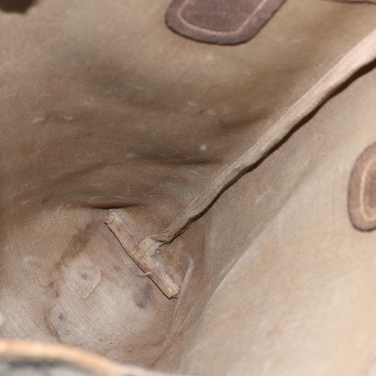 GUCCI GG Supreme Web Sherry Line Tote Bag PVC Beige 39 02 003 Auth 173103