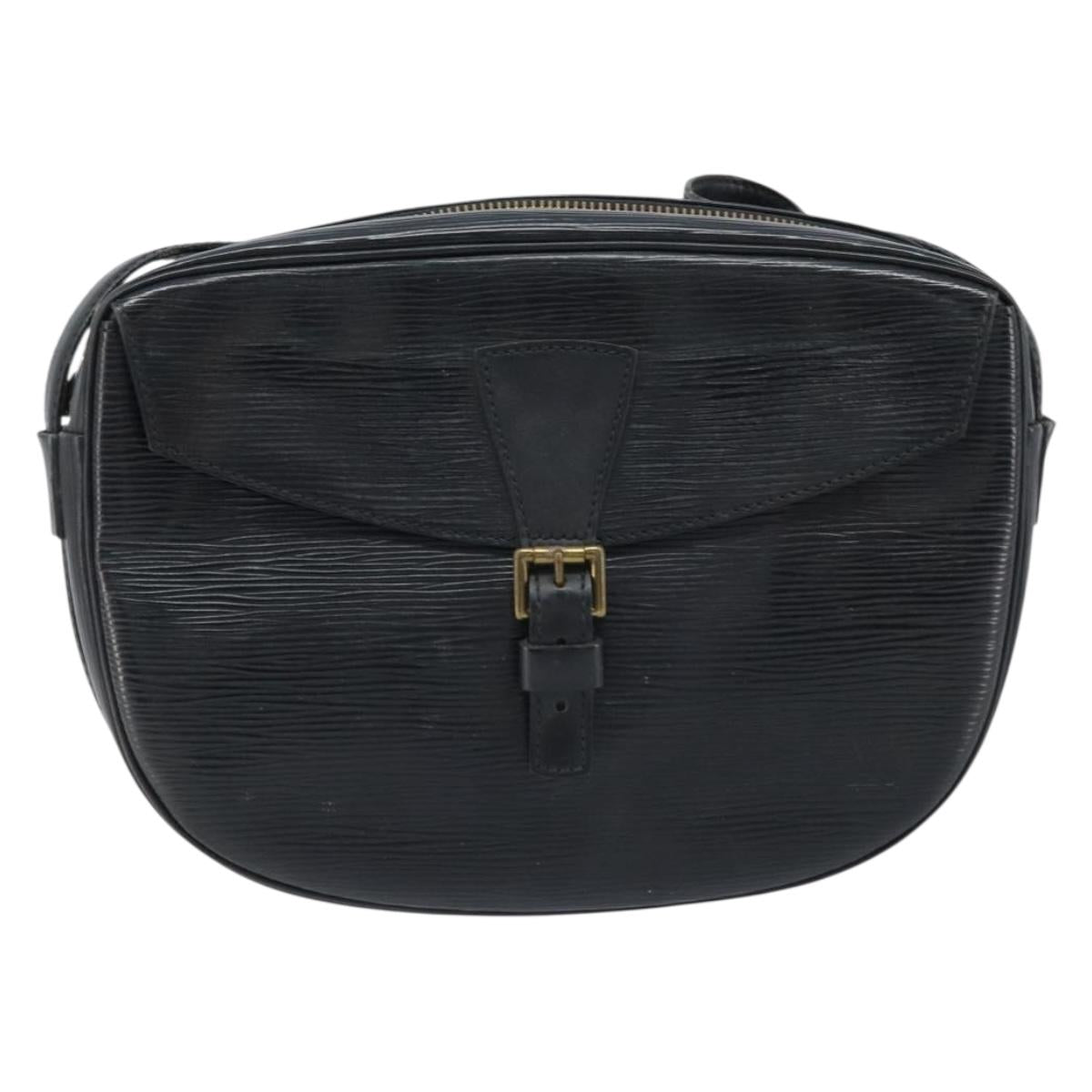 LOUIS VUITTON Epi Jeune Fille MM Shoulder Bag Black M52152 LV Auth 173105