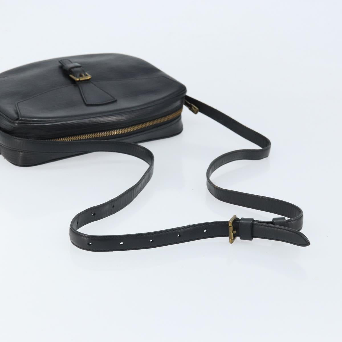 LOUIS VUITTON Epi Jeune Fille MM Shoulder Bag Black M52152 LV Auth 173105