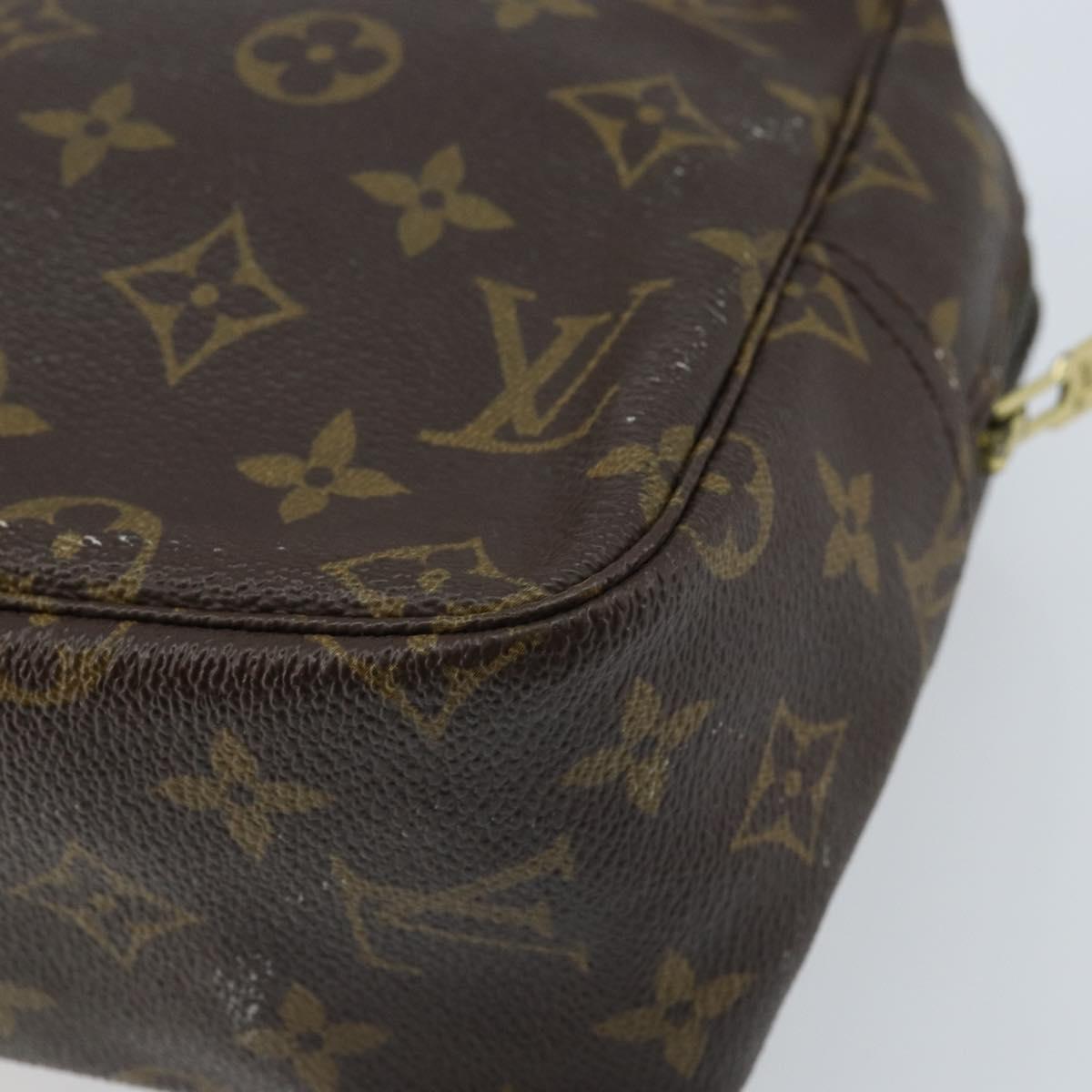 LOUIS VUITTON Monogram Trousse Toilette 28 Clutch Bag M47522 LV Auth 173107