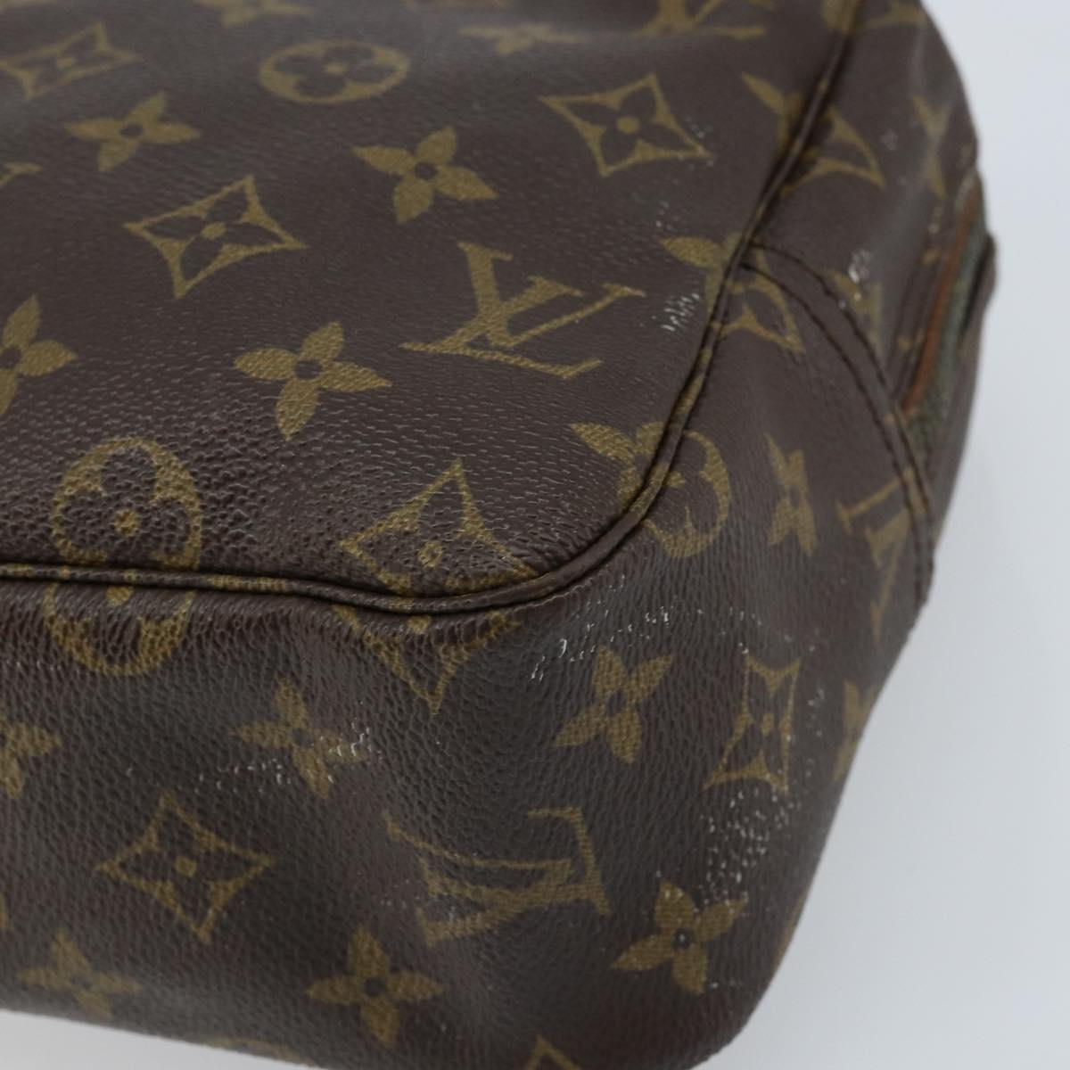 LOUIS VUITTON Monogram Trousse Toilette 28 Clutch Bag M47522 LV Auth 173107