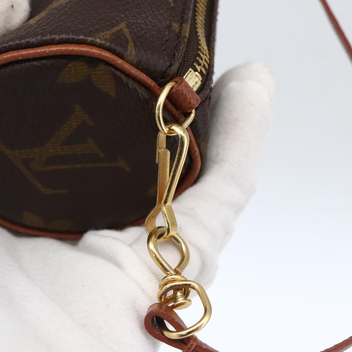 LOUIS VUITTON Monogram Papillon Pouch LV Auth 173142