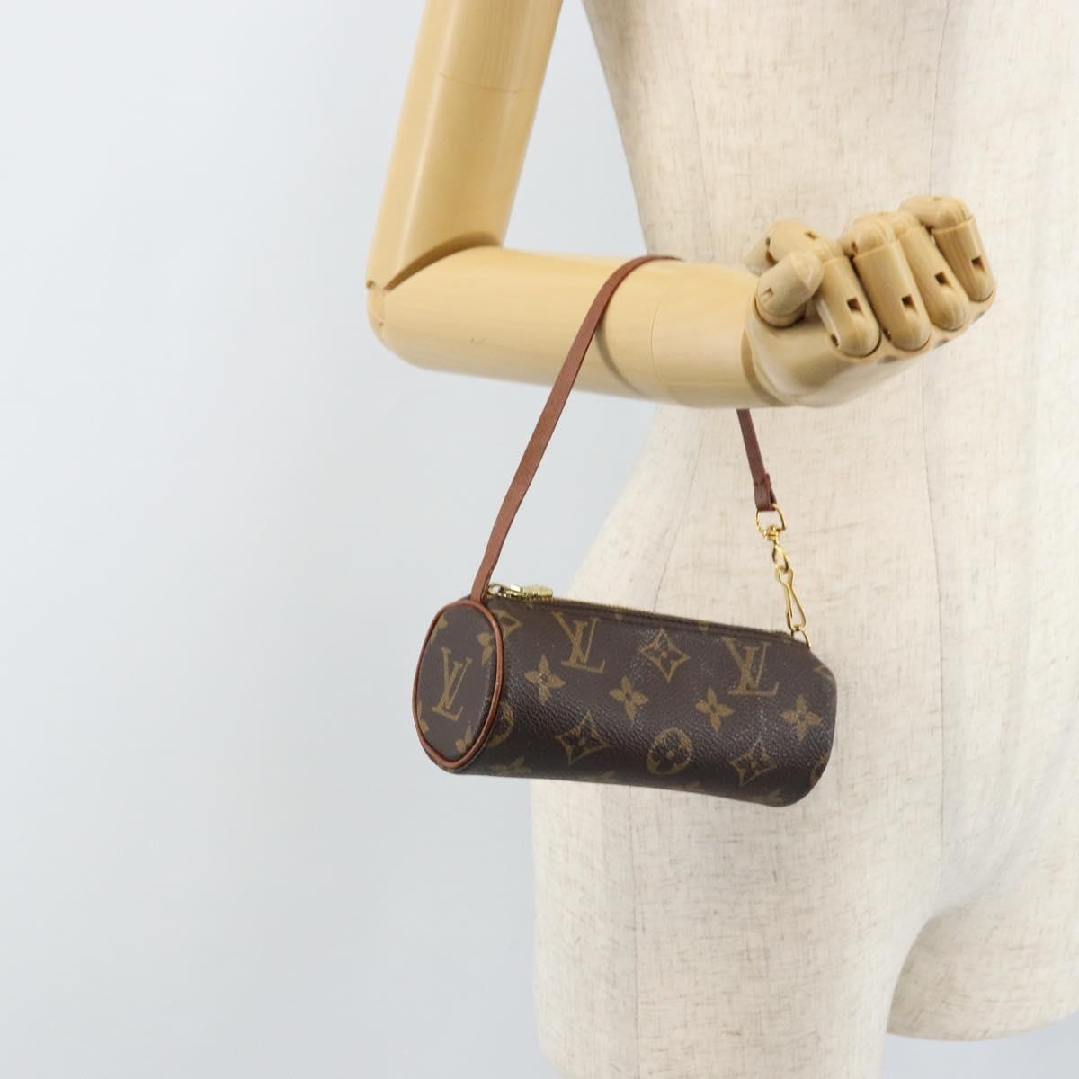 LOUIS VUITTON Monogram Papillon Pouch LV Auth 173144