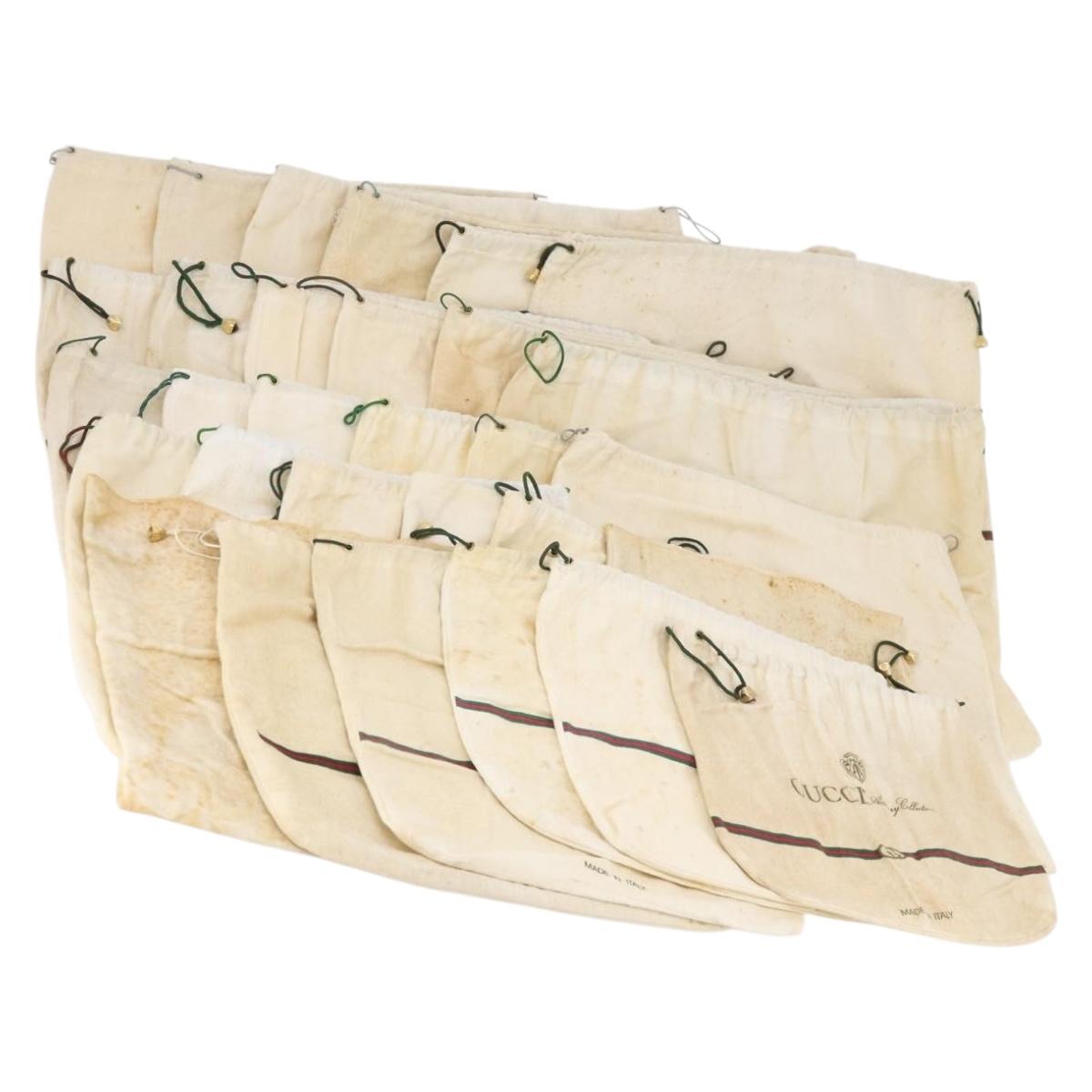GUCCI Dust Bag Cotton 30 Sheets Set White Auth 173147