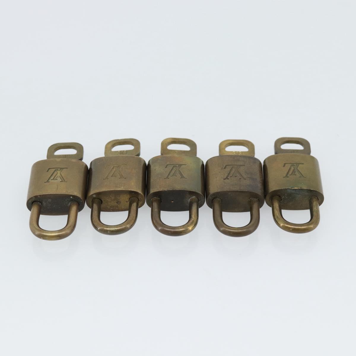 LOUIS VUITTON Padlock 10 Set Padlock metal Gold LV Auth 173149