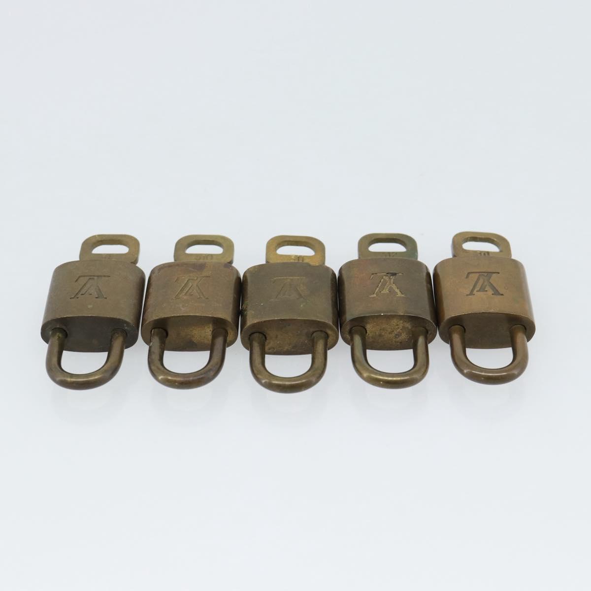 LOUIS VUITTON Padlock 10 Set Padlock metal Gold LV Auth 173149