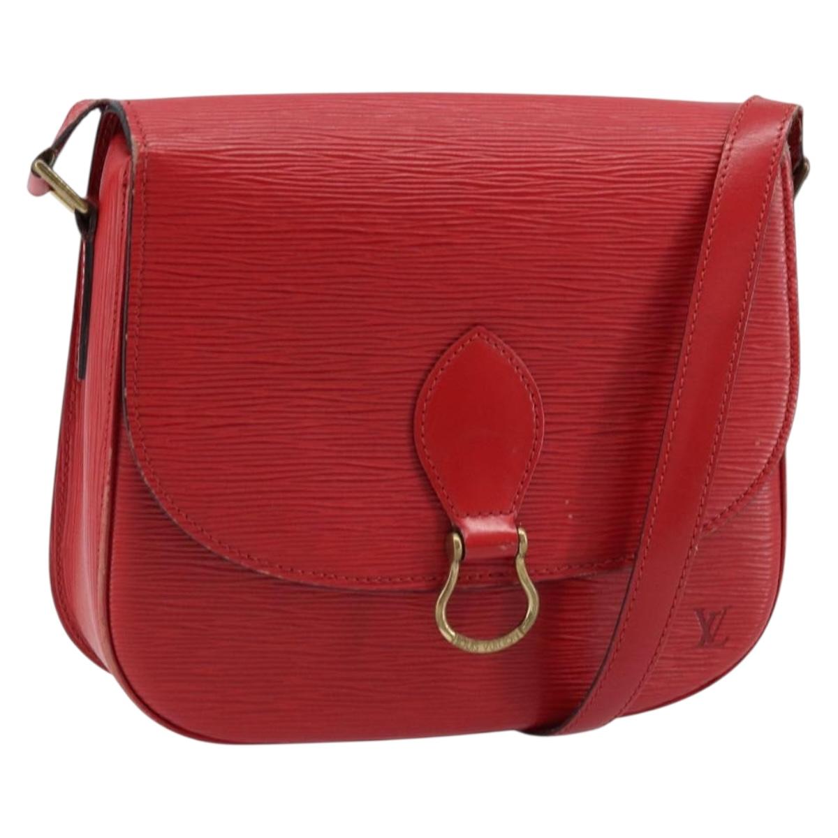 LOUIS VUITTON Epi Saint Cloud GM Shoulder Bag Red M52197 LV Auth 173158