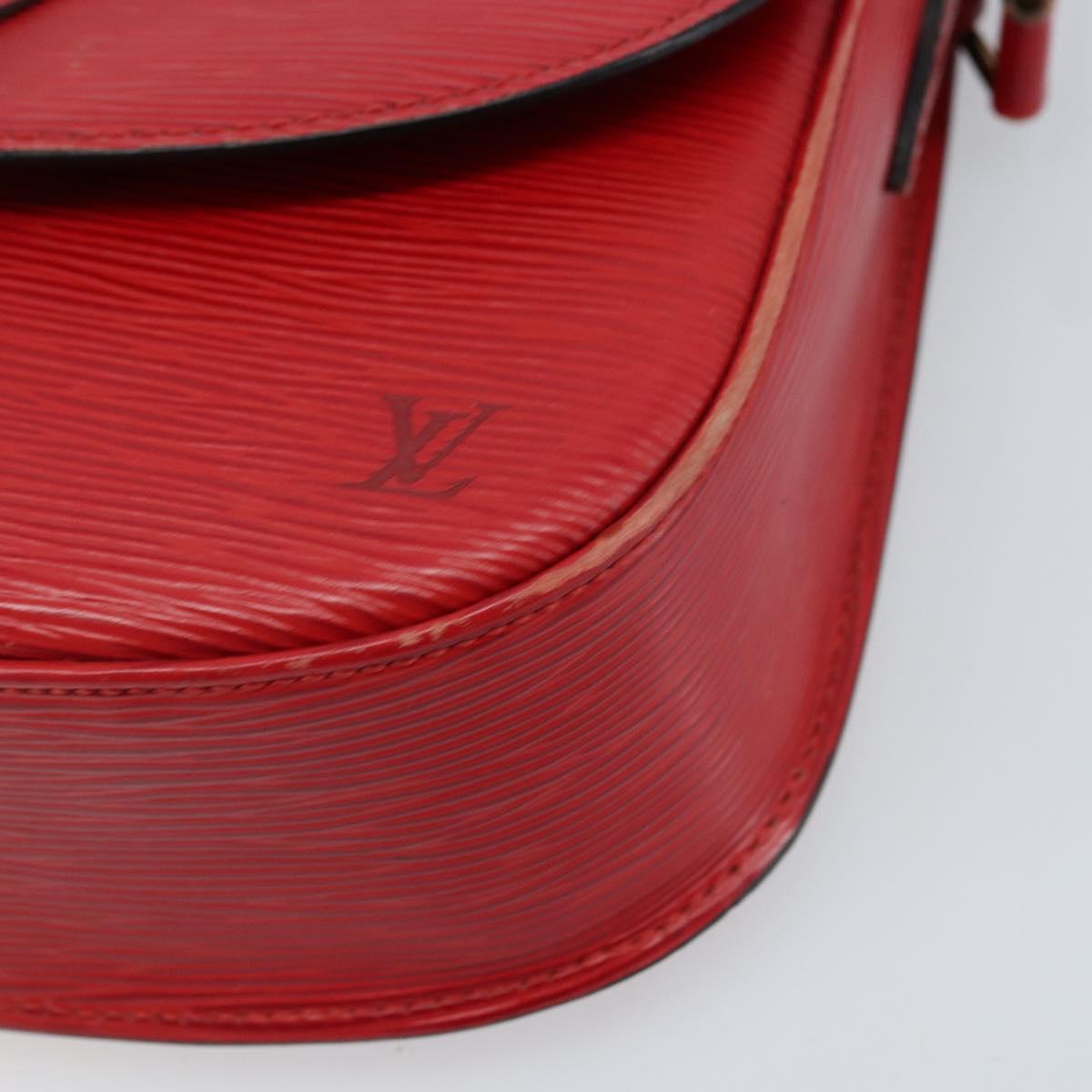 LOUIS VUITTON Epi Saint Cloud GM Shoulder Bag Red M52197 LV Auth 173158