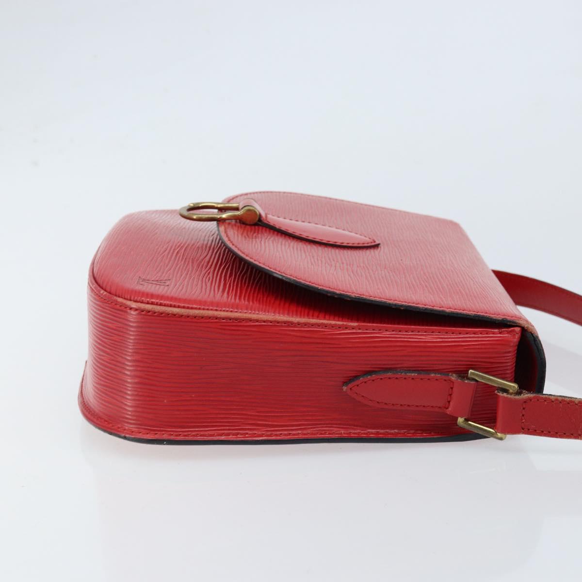 LOUIS VUITTON Epi Saint Cloud GM Shoulder Bag Red M52197 LV Auth 173158