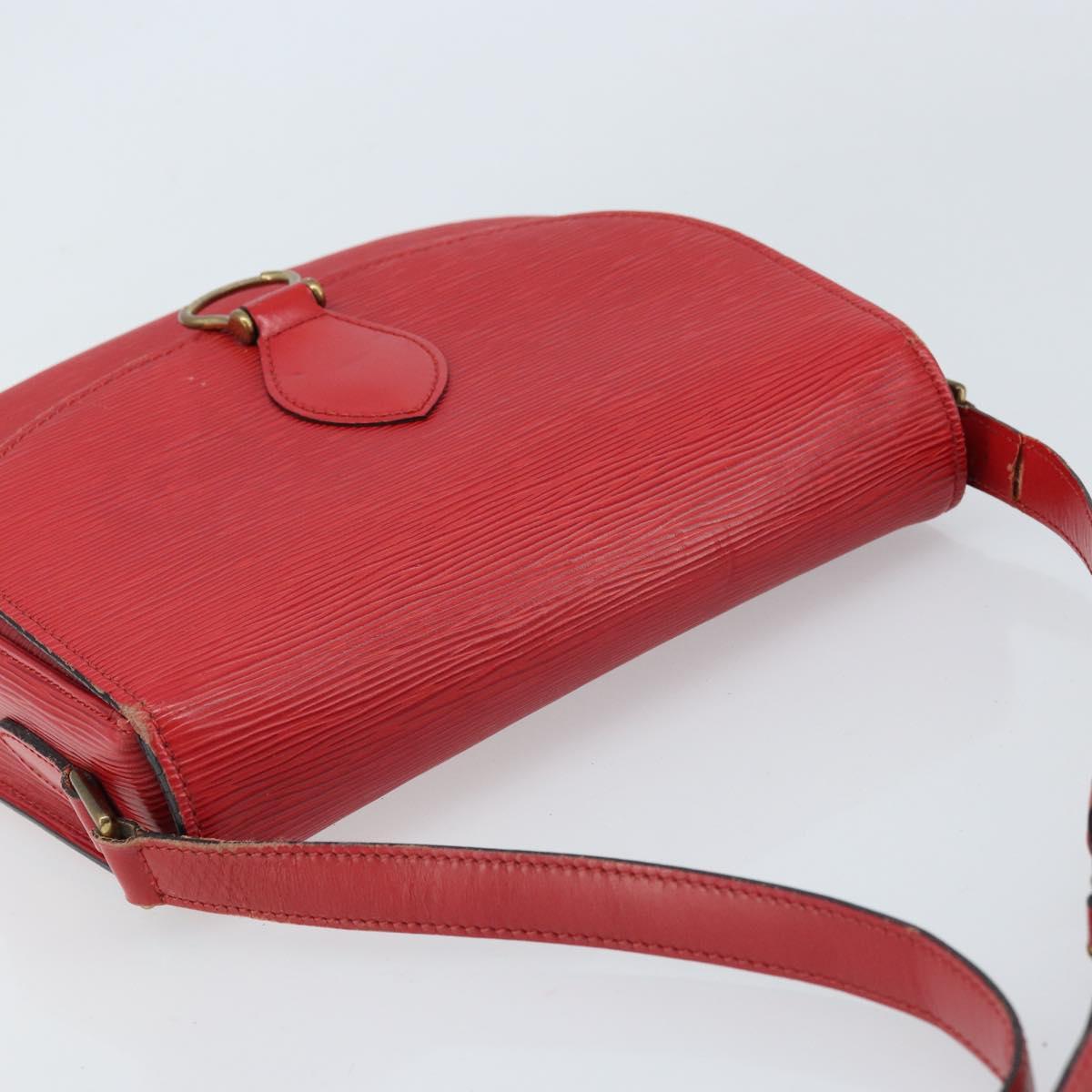 LOUIS VUITTON Epi Saint Cloud GM Shoulder Bag Red M52197 LV Auth 173158