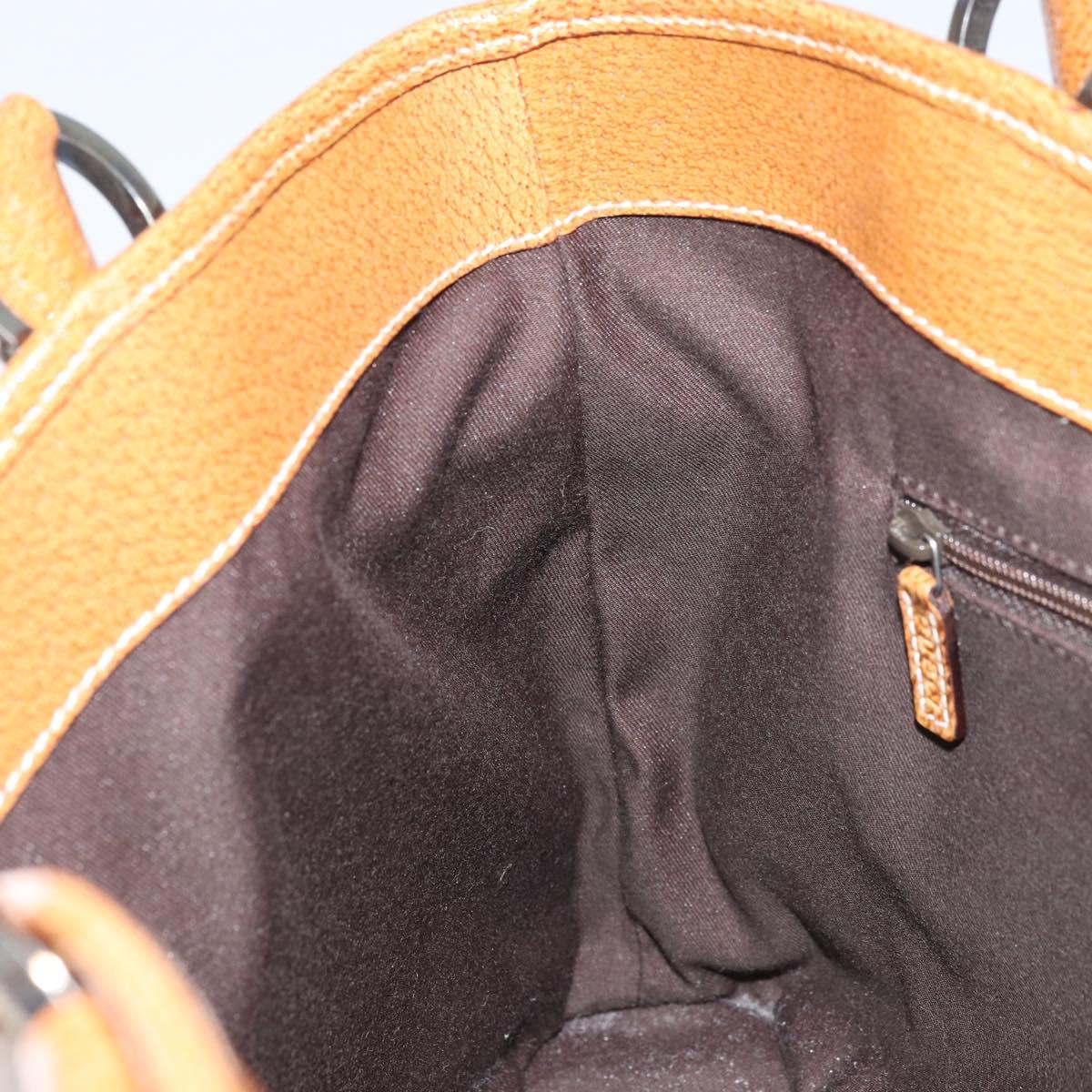 GUCCI GG Canvas Tote Bag Beige Brown 113015 Auth 173169V