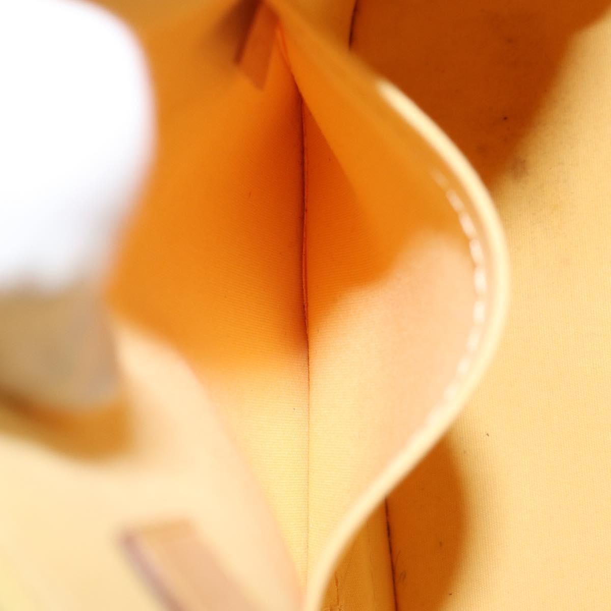 LOUIS VUITTON Monogram Vernis Alma PM Hand Bag Citrin M90101 LV Auth 173176V