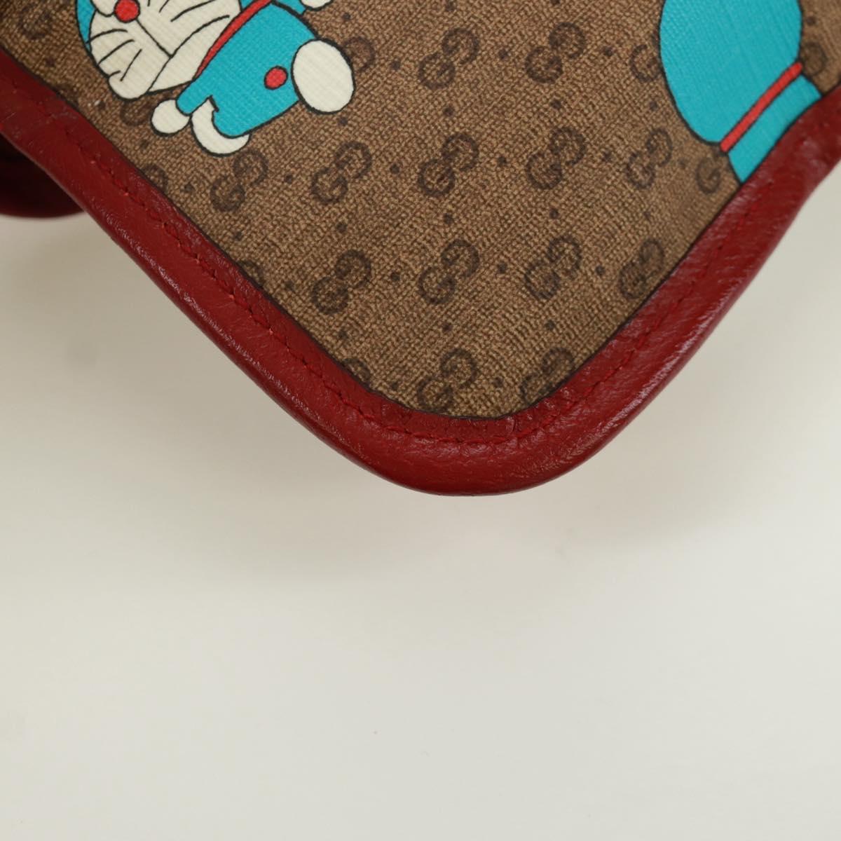 GUCCI GG Supreme Web Sherry Line Waist bag PVC Beige Gold 647817 Auth 173178M