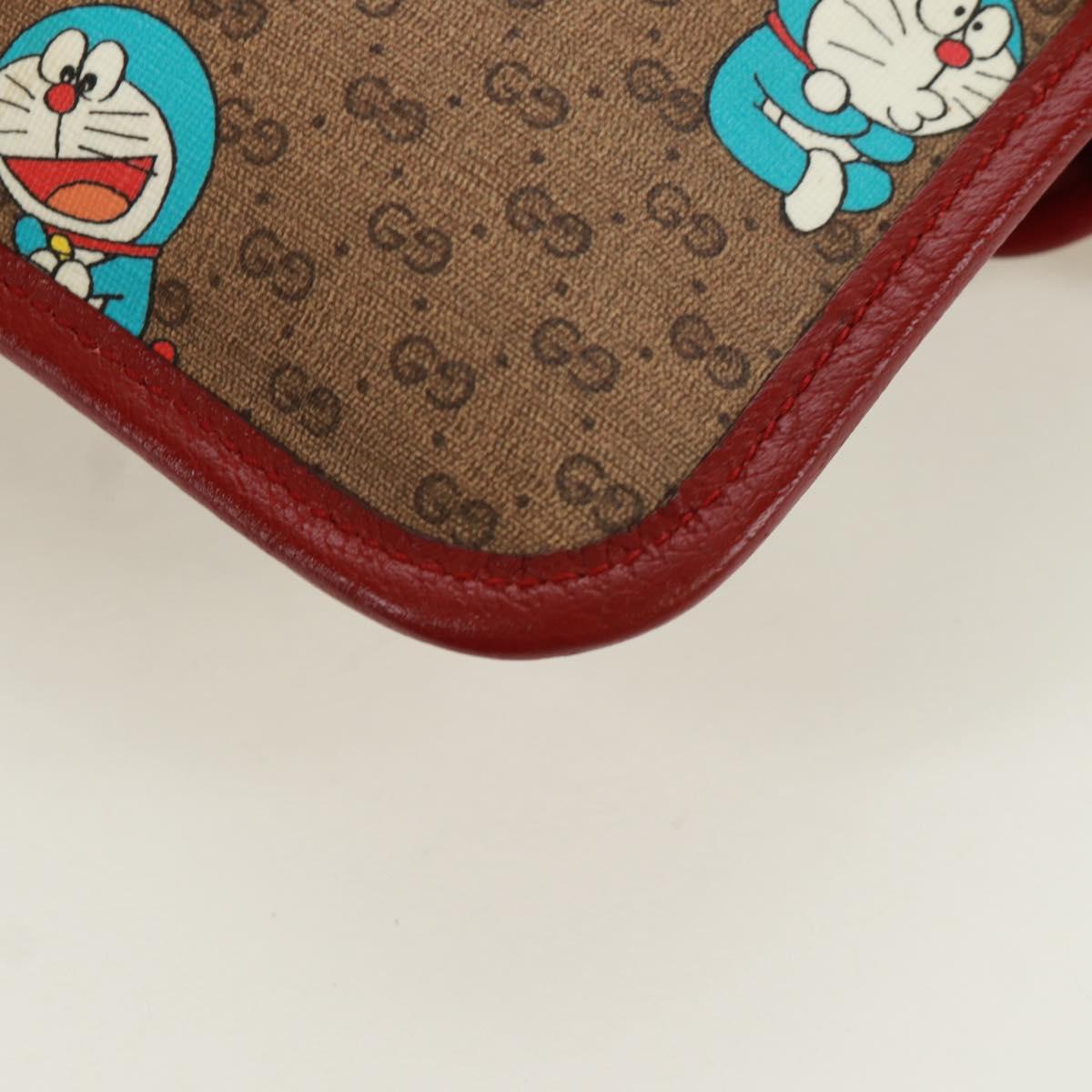 GUCCI GG Supreme Web Sherry Line Waist bag PVC Beige Gold 647817 Auth 173178M