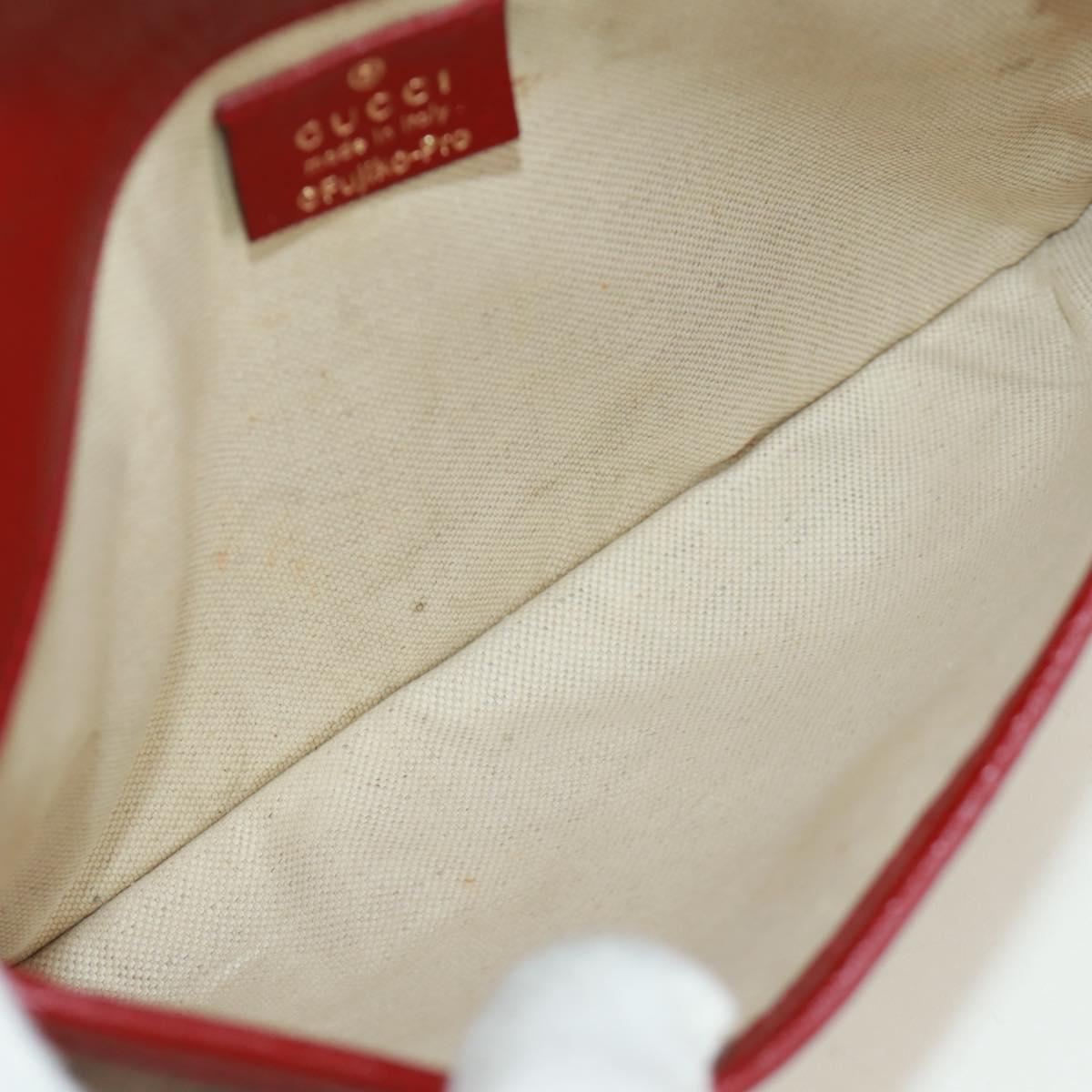 GUCCI GG Supreme Web Sherry Line Waist bag PVC Beige Gold 647817 Auth 173178M