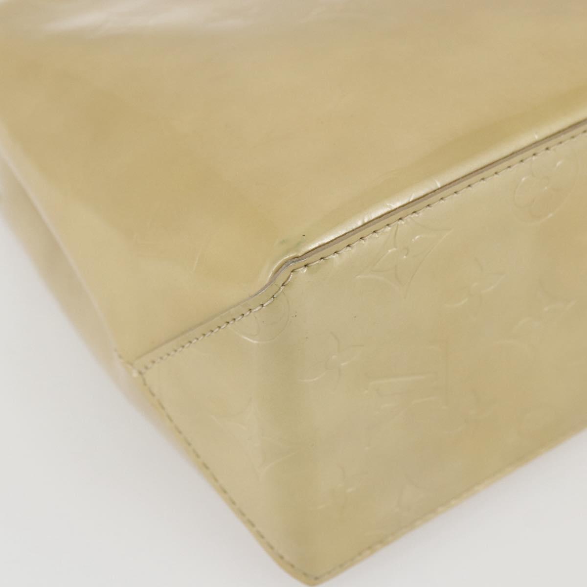 LOUIS VUITTON Monogram Vernis Reade PM Hand Bag Beige M91334 LV Auth 173186