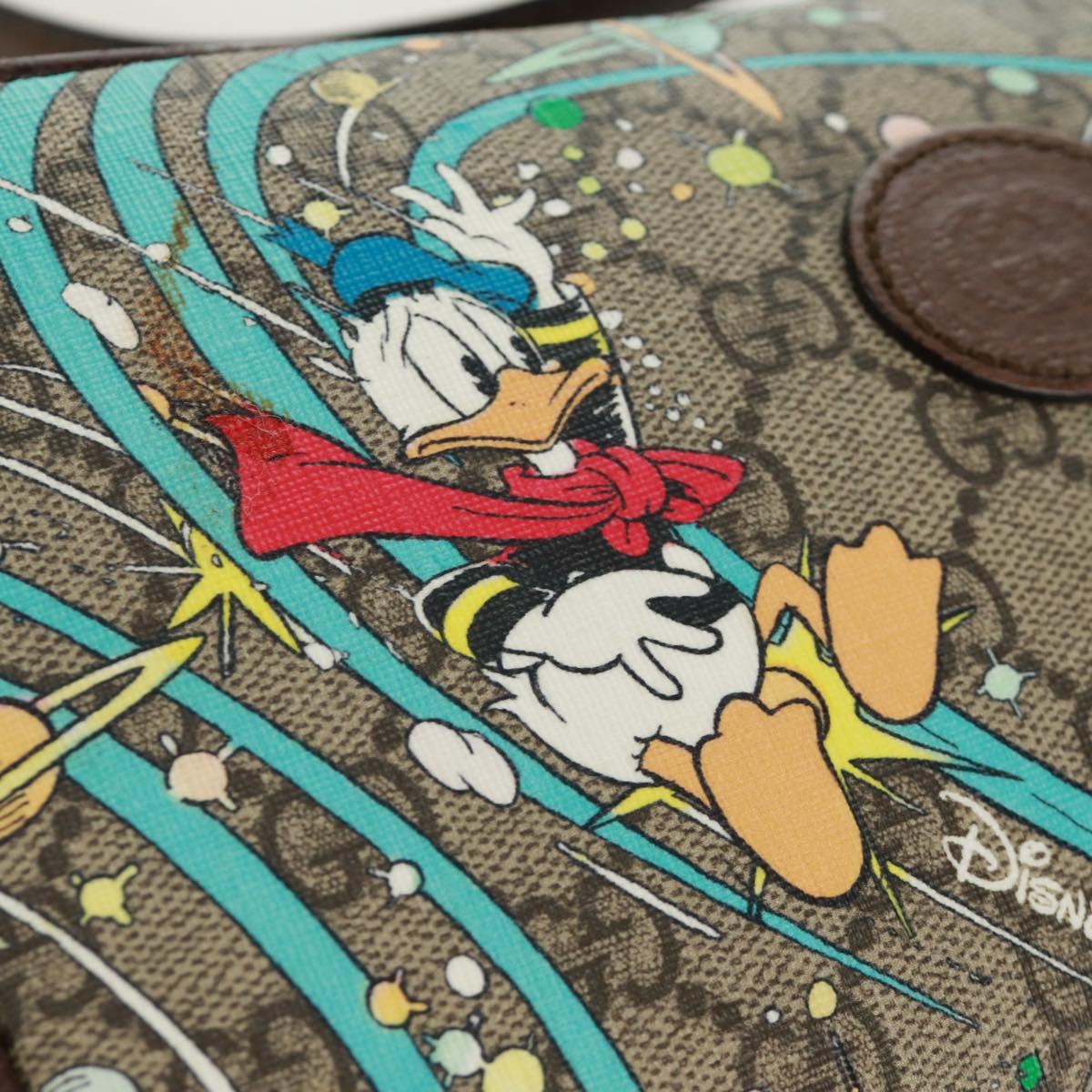 GUCCI GG Supreme Disney Collaboration Waist bag PVC Beige 602695 Auth 173187SAM