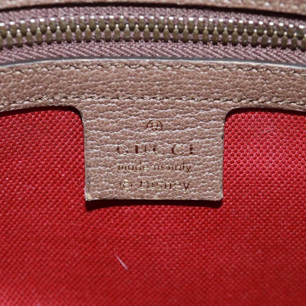 GUCCI GG Supreme Disney Collaboration Waist bag PVC Beige 602695 Auth 173187SAM