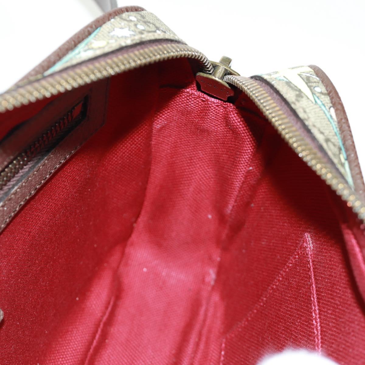 GUCCI GG Supreme Disney Collaboration Waist bag PVC Beige 602695 Auth 173187SAM