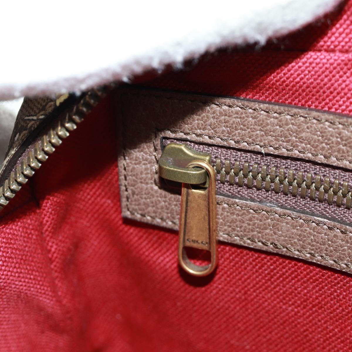 GUCCI GG Supreme Disney Collaboration Waist bag PVC Beige 602695 Auth 173187SAM