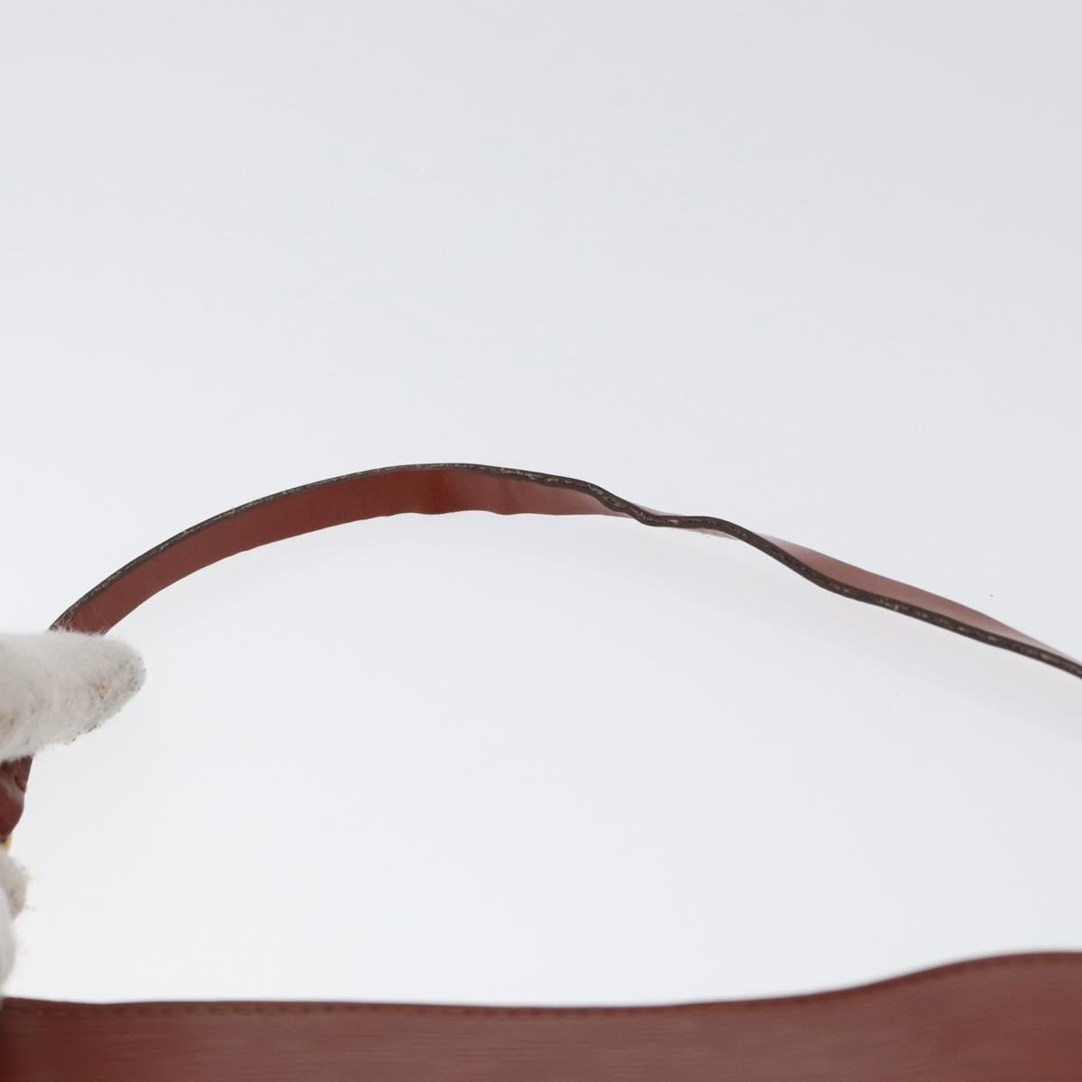 LOUIS VUITTON Epi Pochette Accessoires Pouch Brown M52953 LV Auth 173216