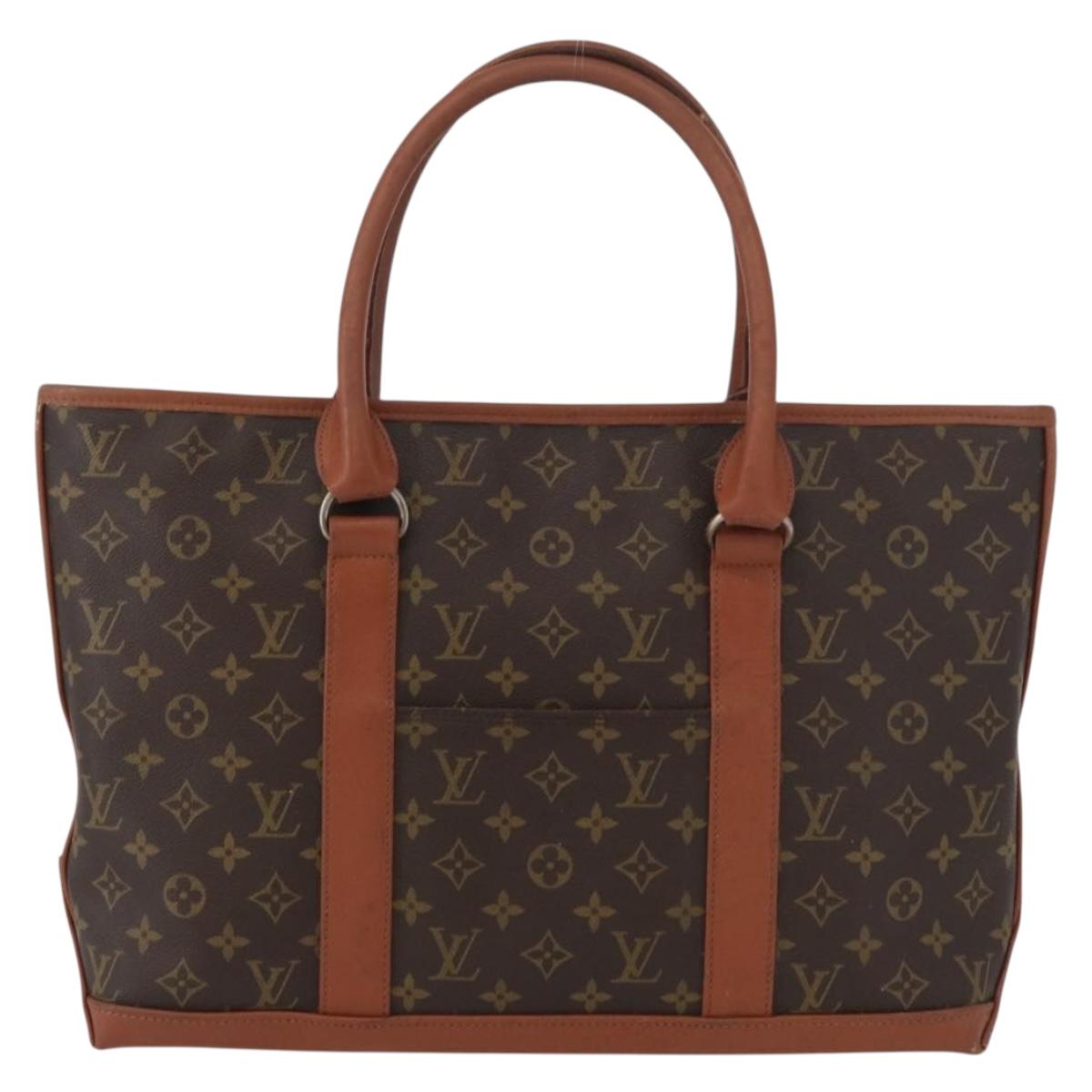 LOUIS VUITTON Monogram Sac Weekend PM Hand Bag M42425 LV Auth 173227