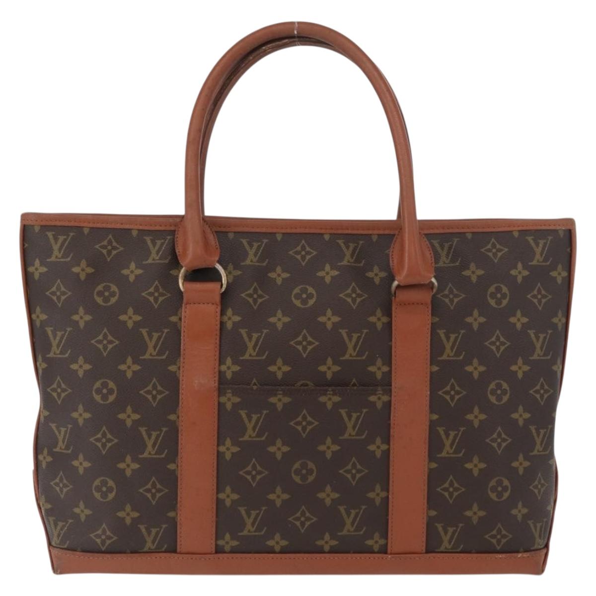 LOUIS VUITTON Monogram Sac Weekend PM Hand Bag M42425 LV Auth 173227