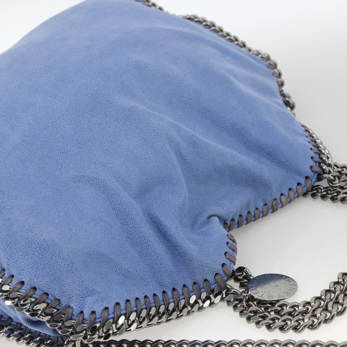 Stella MacCartney Chain Falabella Small Polyester 2way Blue 234387 Auth 173251