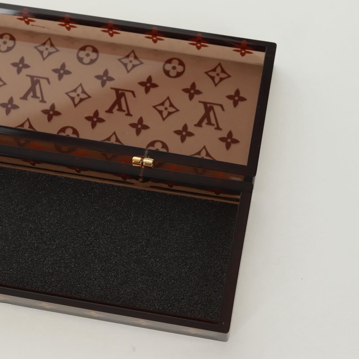LOUIS VUITTON Monogram Chop Stick Wood Brown LV Auth 173258A