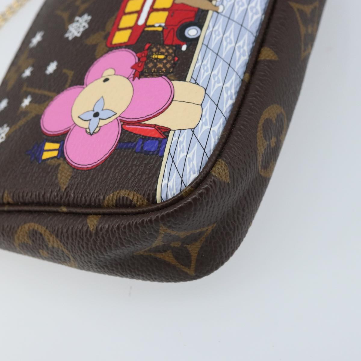 LOUIS VUITTON Monogram Vivienne Mini Pochette Accessoires M80863 LV Auth 173263SAM