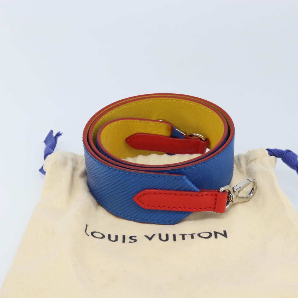 LOUIS VUITTON Epi Shoulder Strap 98m Blue LV Auth 173264V
