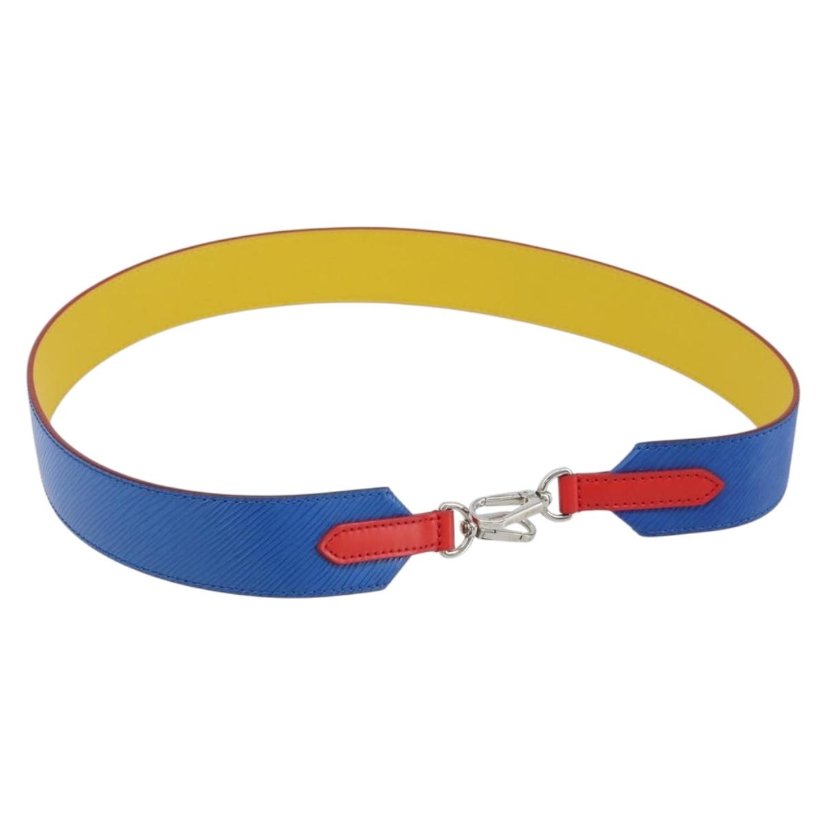 LOUIS VUITTON Epi Shoulder Strap 98m Blue LV Auth 173264V