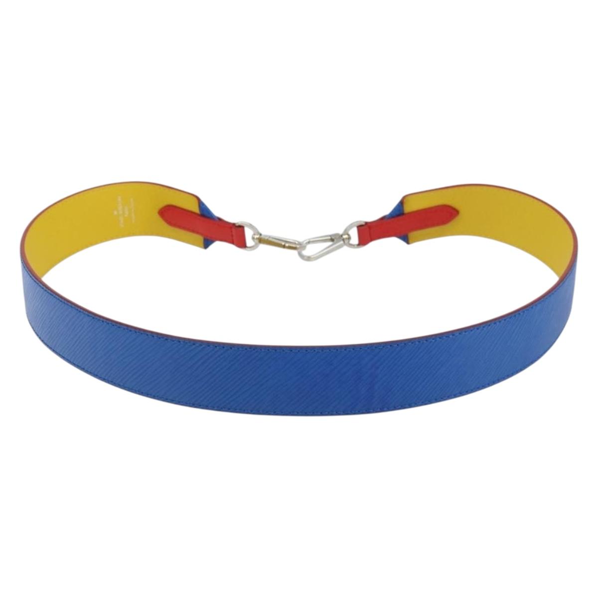 LOUIS VUITTON Epi Shoulder Strap 98m Blue LV Auth 173264V