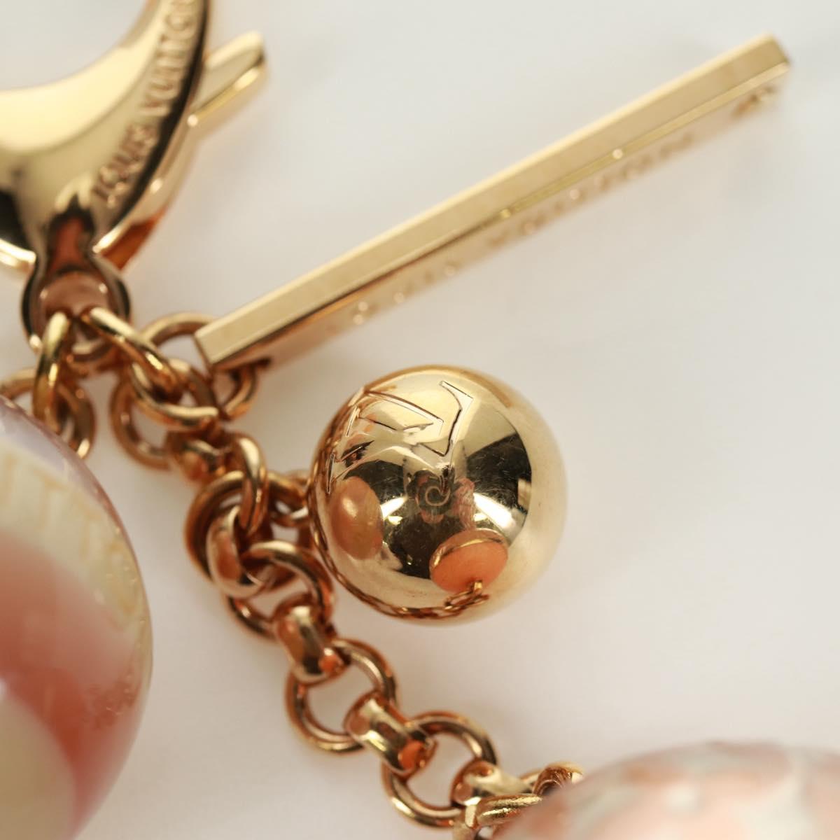 LOUIS VUITTON Bijoux Sac Mini Run Croisette Charm metal Gold M95507 Auth 173267V