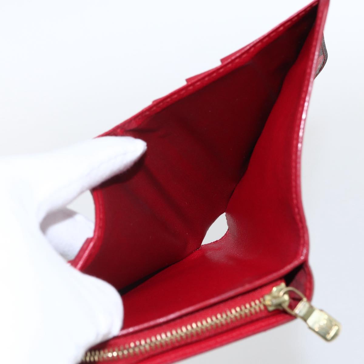 LOUIS VUITTON Monogram Cherry Compact zip Bifold Wallet M95005 LV Auth 173270V