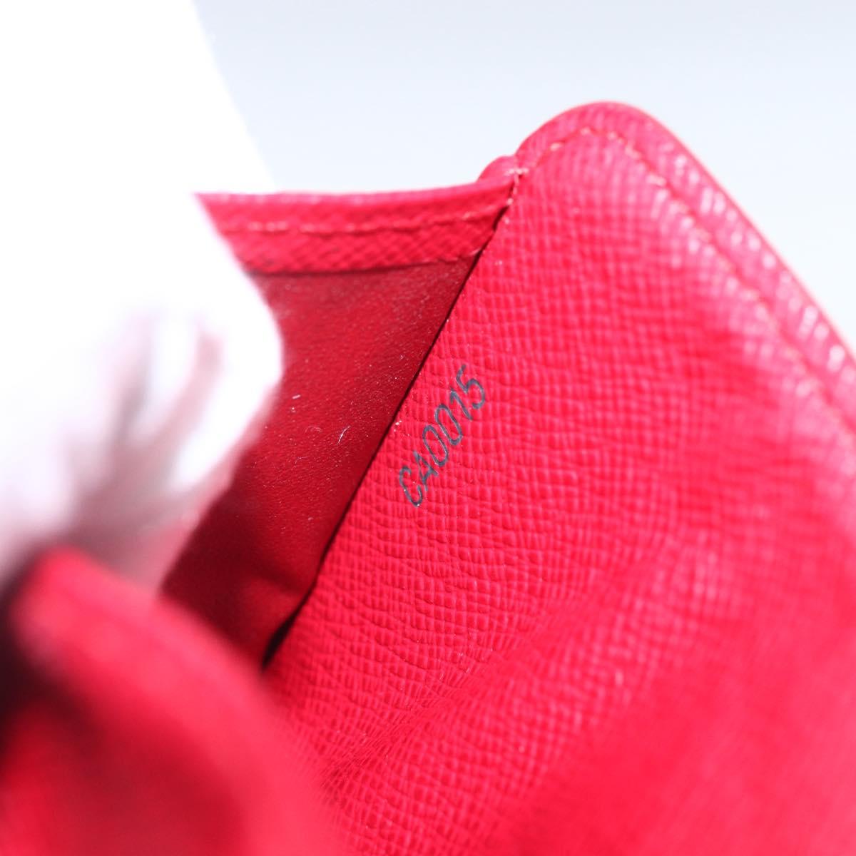 LOUIS VUITTON Monogram Cherry Compact zip Bifold Wallet M95005 LV Auth 173270V